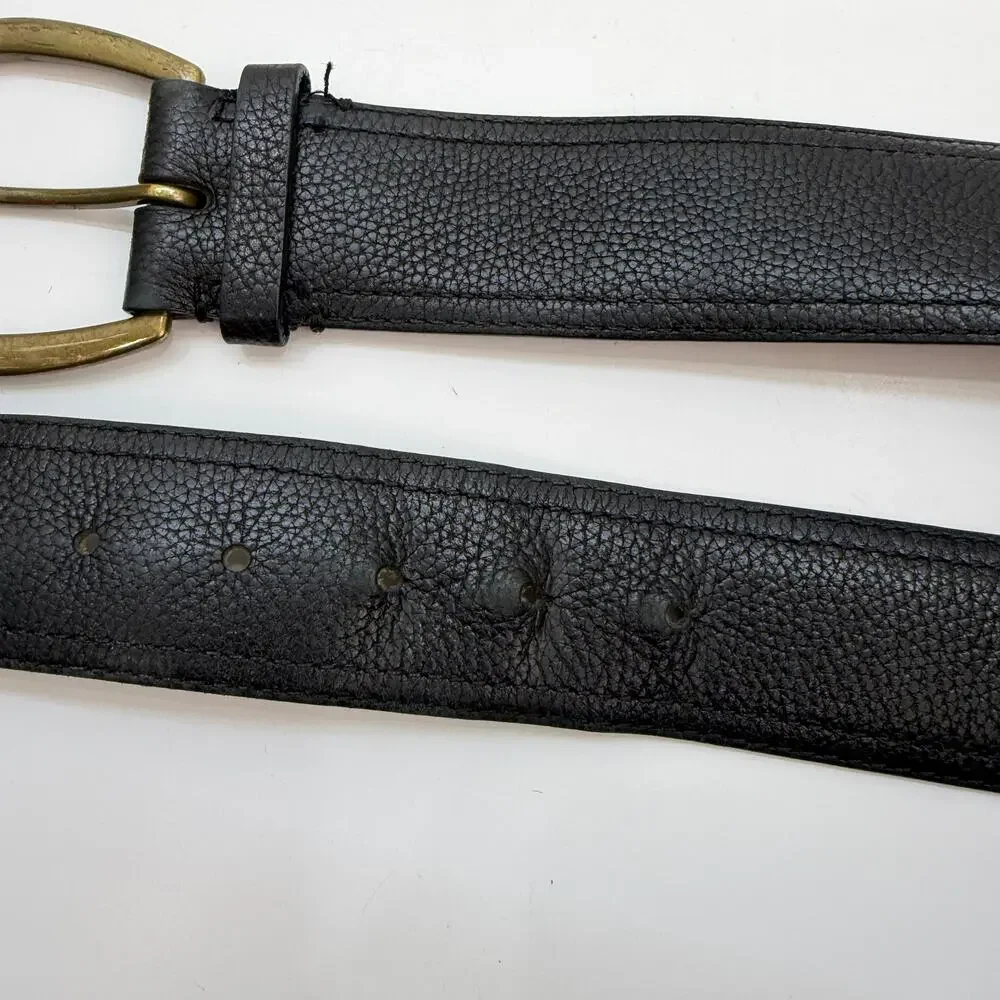 LOFT Black Leather Belt Small